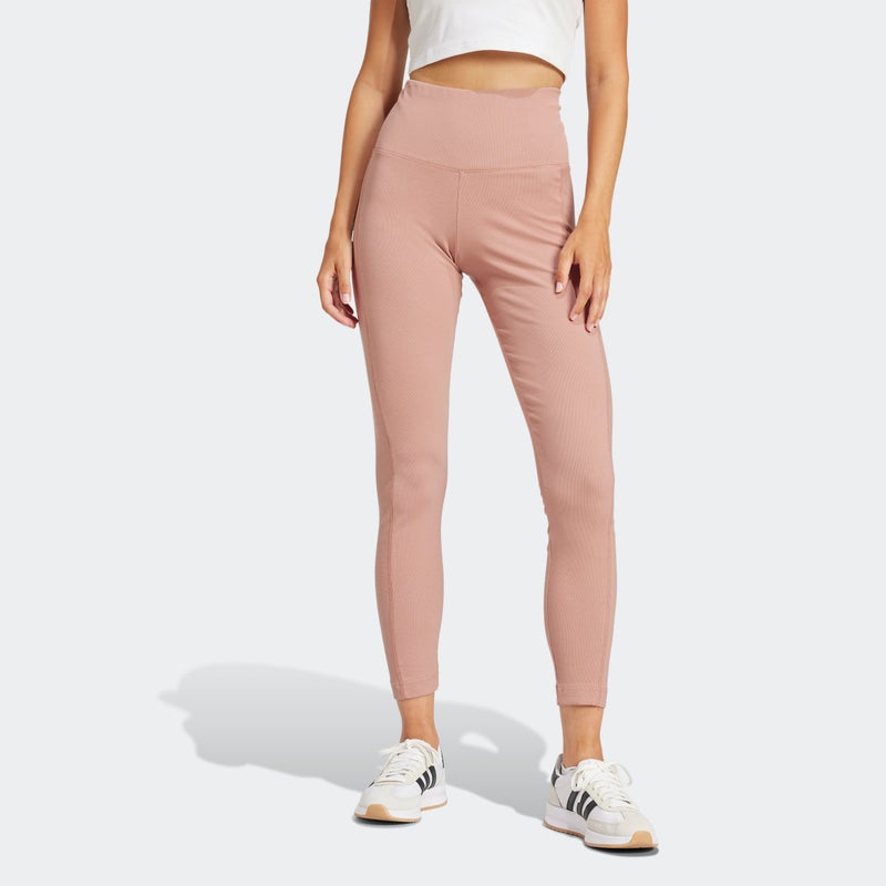 Adidas سروال ليغينغ rib عالي الخصر - Image 1